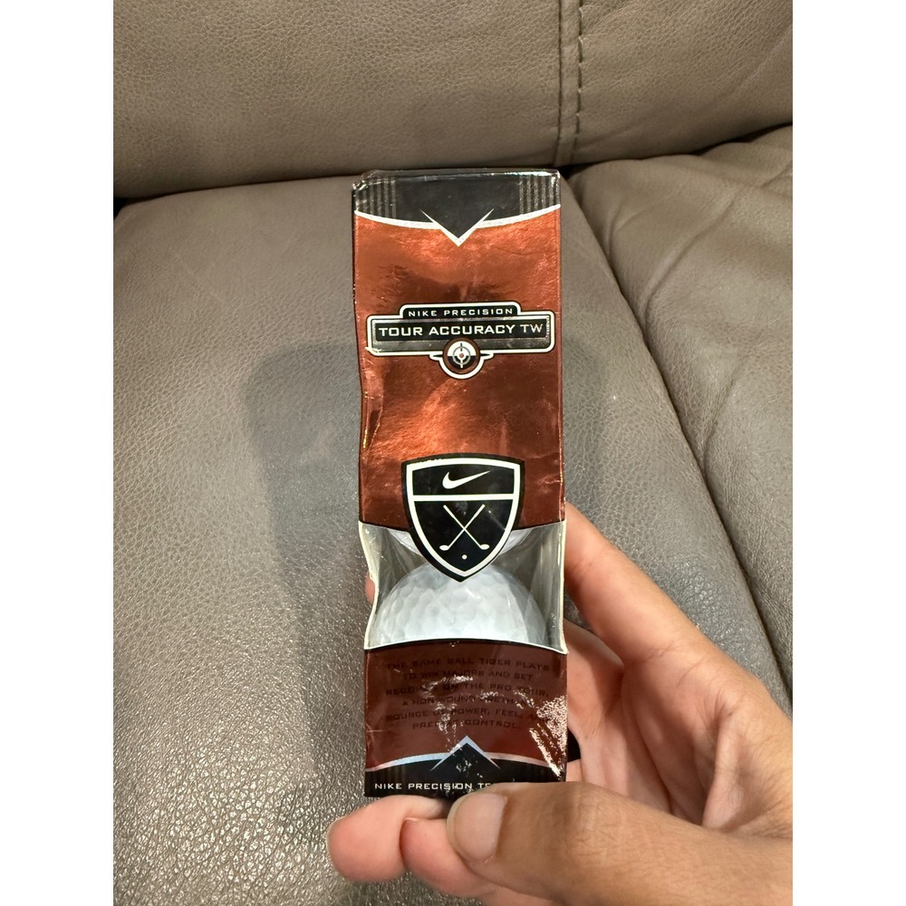 Nike Precision Tour Accuracy TW Tiger Woods Golf Balls 3 Count Sleeve White